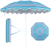 Colorful 6.5 ft beach umbrella with UPF 50+ protection, water-repellent fabric, and easy tilt mechanism for outdoor fun.