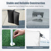 Pop up canopy tent with heavy-duty carbon steel frame, 4 sidewalls, sandbags, and adjustable height for outdoor events.