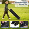 Wheeled storage bag for 6.5 x 6.5 FT pop-up canopy tent, featuring carrying straps and rolling casters for easy.