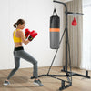 Multi-function heavy duty boxing punching stand with heavy bag and speed bag, ideal for home gym strength training.