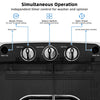 Control panel of the 8 lbs compact mini twin tub washing machine with timer settings for wash and spin operations.