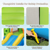 High-quality oxford cloth inflatable bounce house with mesh walls, raised guard rails, and ground stakes for safety.