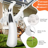 12-foot Halloween inflatable ghost with LED lights, made of durable polyester, perfect for outdoor spooky decorations.