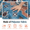 Distressed vintage indoor area rug made of polyester fabric, 5 x 7 inches, non-slip, wrinkle-resistant, perfect for.