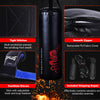 Filled 40lbs punching sandbag with gloves, jump rope, and rucksack for kids over 5, ideal for boxing and MMA training.
