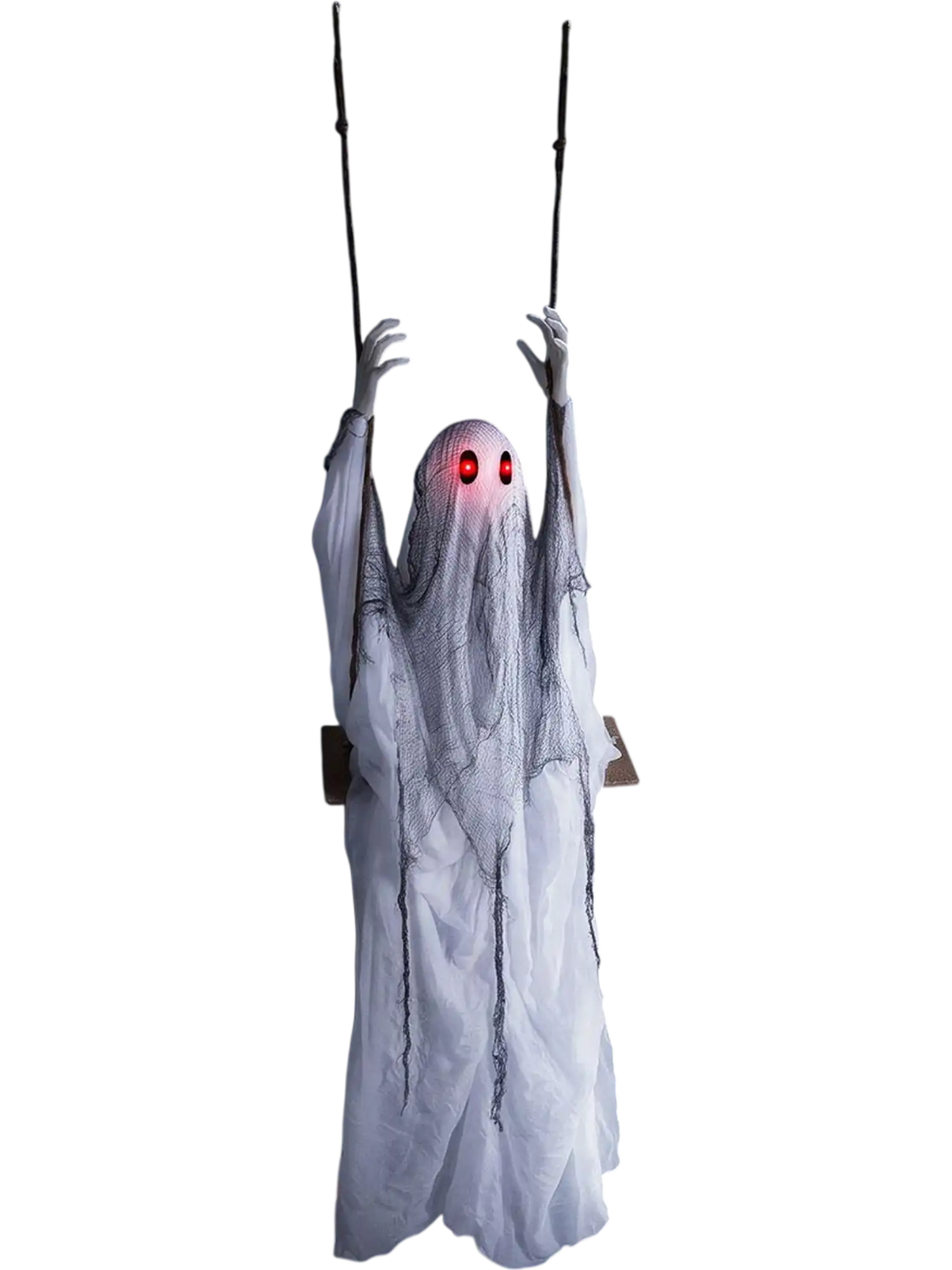 Costway 6.6' Halloween Animated Swing Ghost Light-Up Eyes 22729973 New
