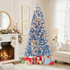 6/7/8/9 FT Artificial Christmas Tree with 767 Snowy Branch Tips-7 FT - Gallery View 1 of 11