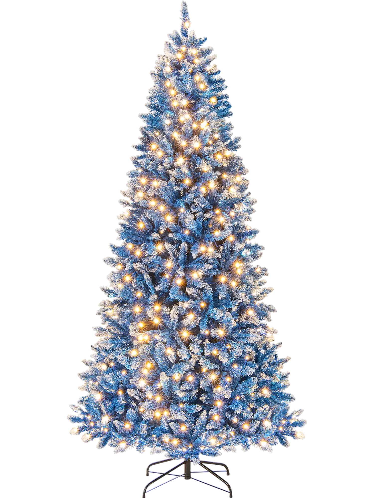 Costway Artificial Christmas Tree Snowy 767 Branch Tips 93384391 New