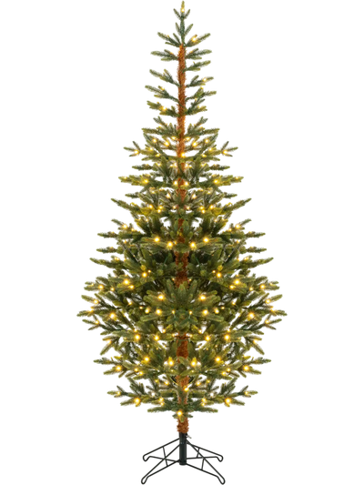 Costway Pre-Lit Artificial Christmas Tree Warm White LED 50135273 New