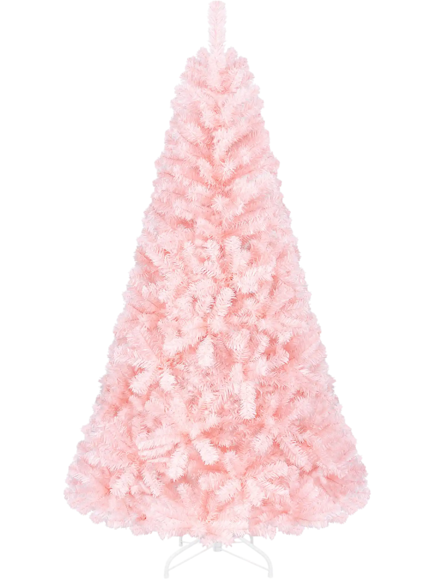 Costway 6/7' Artificial Pink Christmas Tree Hinged Full Fir 38412906 New