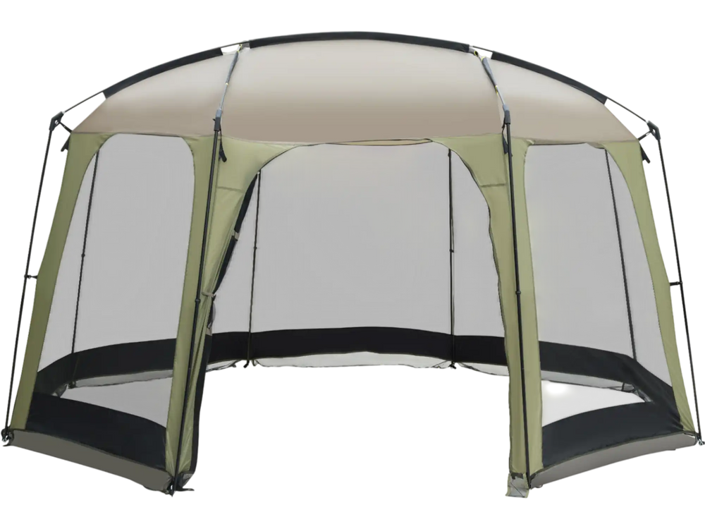 6-8 Person Netted Canopy Tent with Zippered Door