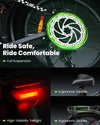 isinwheel U8 Pro Electric Bike All-Terrain 1000W 28 MPH 105 Mile Range 48V New