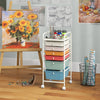 6 Drawers Rolling Storage Cart Organizer-Macaron - Gallery View 1 of 10