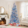 6/7/8/9 FT Artificial Christmas Tree with 767 Snowy Branch Tips-8 FT - Gallery View 1 of 11