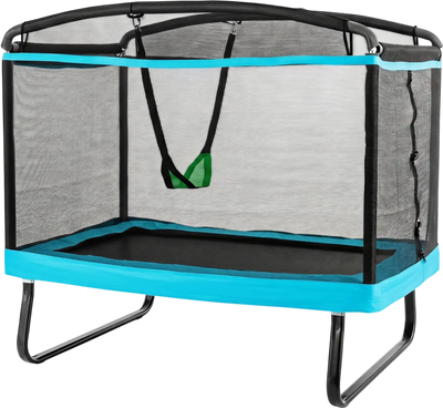 Costway 6' Kids Trampoline w/ Swing Safety Enclosure Net Age 3+ 78202203 New