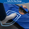 Close-up of the no-gap design on the 6 FT kids trampoline, ensuring safety with tightly sewn mat and spring cover.