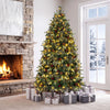 6 FT Pre-Lit Artificial Christmas Tree with Dual-Color LED Lights and 9 Modes - Gallery View 1 of 10