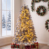 6 FT Pre-Lit Christmas Tree with Feather-Inspired Branch Tips - Gallery View 1 of 11