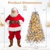 6 FT pre-lit Christmas tree with feather-inspired branch tips and warm white LED lights for a stylish holiday display.