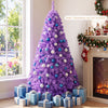 6 FT Pre-Lit Purple Christmas Tree with 500/250/140/750 Warm White LED Lights - Gallery View 1 of 10