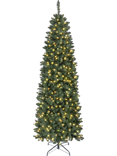 Costway Pre-lit Christmas Tree Color Changing RGB Lights 7.5/6' 94252745 New