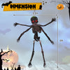 6 ft animated Halloween skeleton decoration with 4 arms, glowing red eyes, and spooky sounds for eerie outdoor displays.