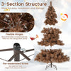 6 feet artificial Christmas tree with 493 branch tips, flexible hinges, and a folding metal stand for easy setup.