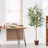 6 Feet  Artificial Olive Tree in Cement Pot-1 Piece - Gallery View 1 of 10