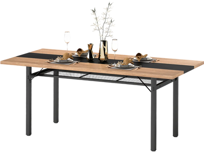 Costway 6' Dining Table Heavy-Duty Metal Frame 6-8 People 97377237 New