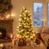 6 Feet Pre-Lit Artificial Christmas Tree with 8 Modes LED Lights with Berries - Gallery View 1 of 10