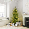 6 Feet Pre-Lit Artificial Christmas Tree with Warm White LED Lights - Gallery View 1 of 10