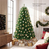 6 feet unlit artificial Christmas tree with 1250 branch tips, featuring a realistic PVC design for festive home decoration.