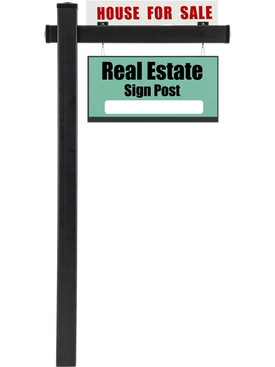 Costway 6' Vinyl UPVC Real Estate Realtor Yard Sign Post 42513098 New