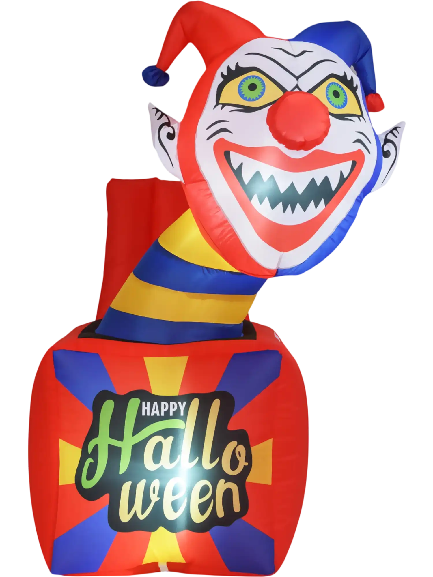 Costway 6' Halloween Inflatable Clown w/ LED Lights Indoor Outdoor Porch 20962848 New