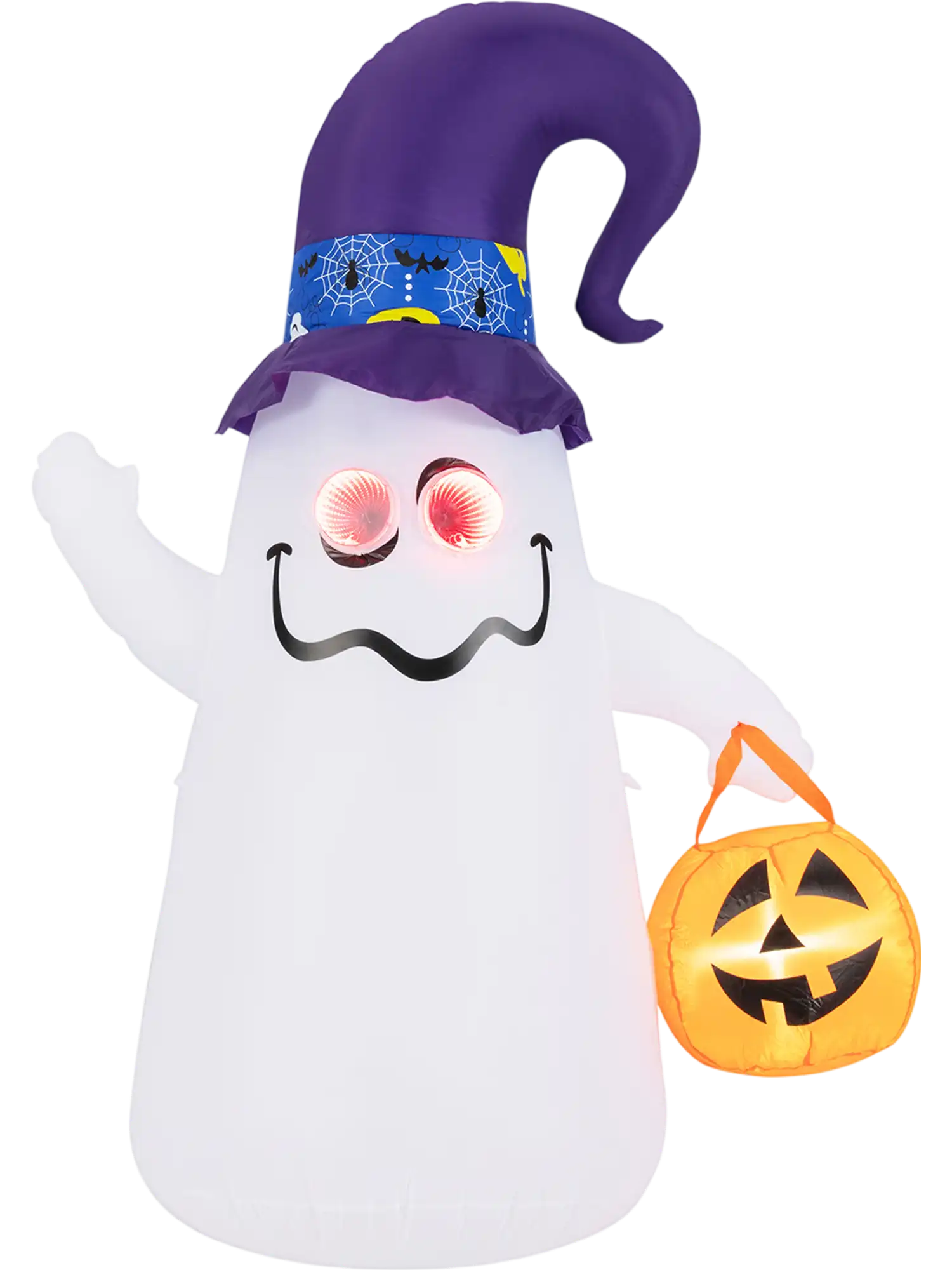 Costway 6' Halloween Inflatable Cute Ghost w/ Dimming Infinity Mirror Light 34871965 New