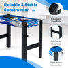 6-in-1 combo game table featuring adjustable foot pads and reinforced metal legs for stability, perfect for family fun.