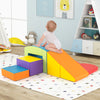 6 Pieces Foam Climbing Blocks Soft Play Climbing for Toddlers with Tunnel-Multicolor - Gallery View 1 of 10