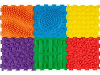 Costway 6-Pc Interlocking Sensory Play Mats Kids Adults Baby Gym 63568880 New