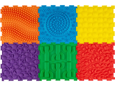 Costway 6-Pc Interlocking Sensory Play Mats Rich Colors Kids Adults 63568880 New