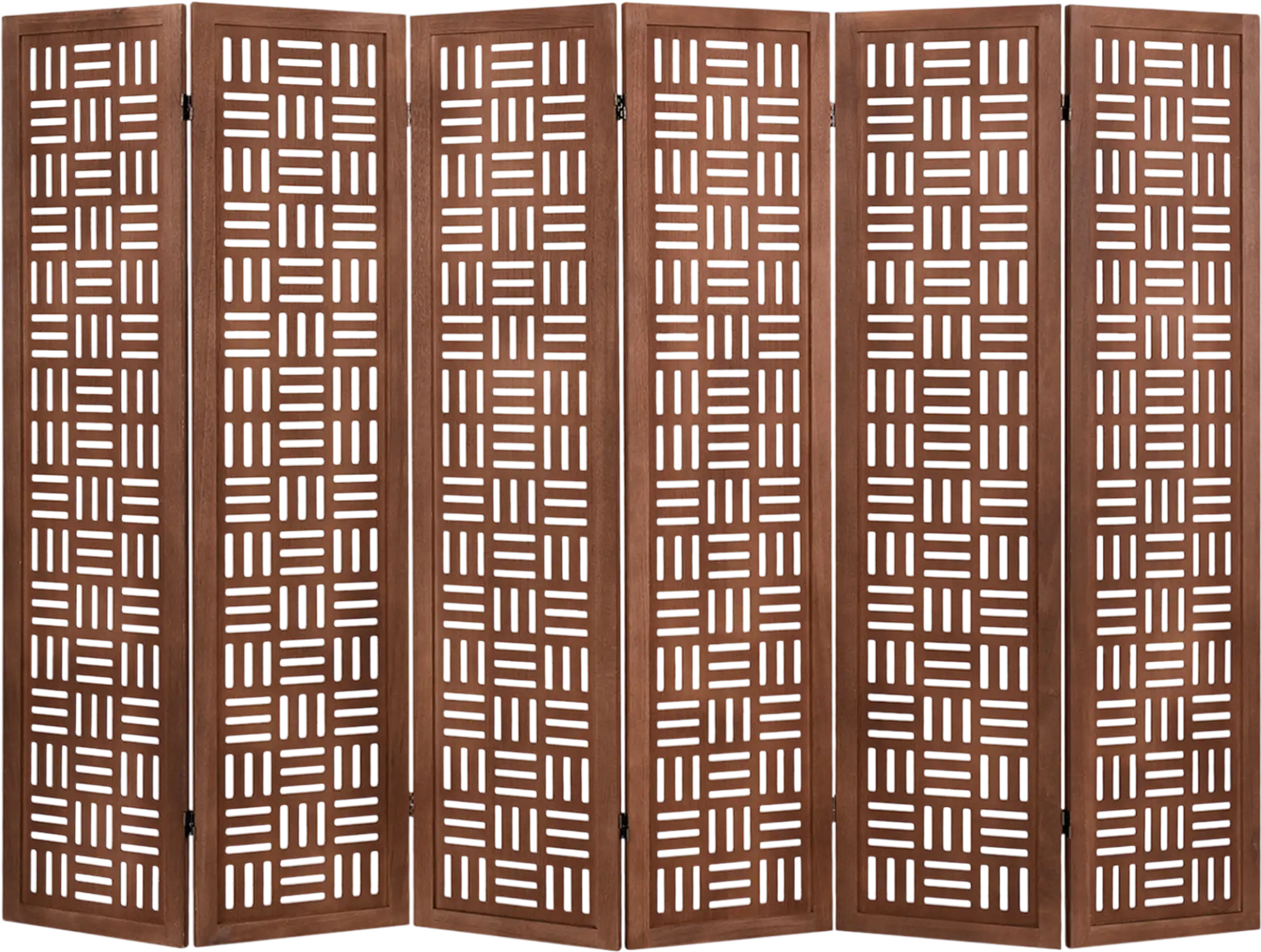 Costway 4/6-Panel Solid Wood Folding Room Divider Partition Stand 45296178 New