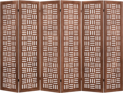 Costway 4/6-Panel Solid Wood Folding Room Divider Partition 45296178 New