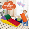 Colorful 6-piece foam climbing blocks set with lightweight design, perfect for toddlers' indoor play and creative.