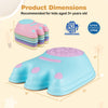 Colorful 6-piece monster-themed stepping stones for kids, designed for balance and fine motor skill development.