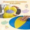 Colorful butterfly-themed stepping stones with textured surfaces for safe play and easy cleaning, suitable for kids aged 3+.
