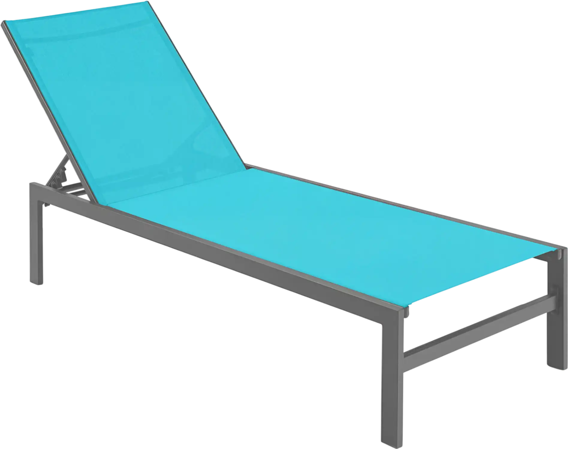 Costway 6-Position Adjustable Chaise Lounge Chair Rustproof Aluminum Frame 04125369 New