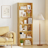 6-Tier Bookcase with 6 Open Shelves and Anti-Toppling Kits-Wood - Gallery View 1 of 9