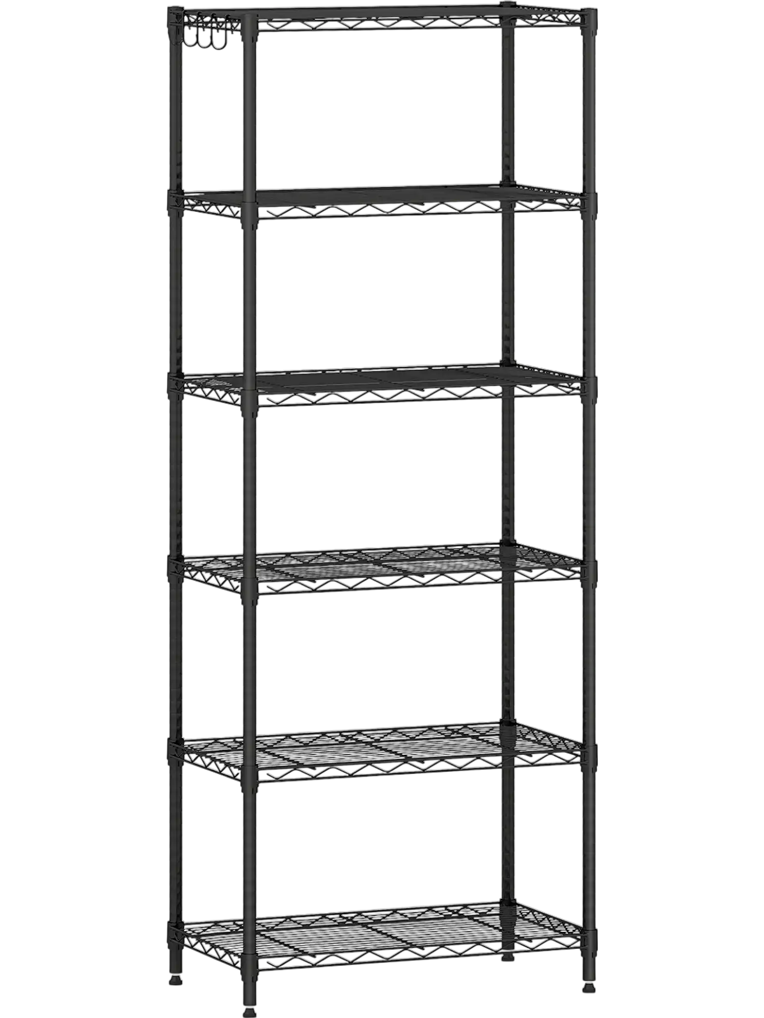 Costway 6-Tier Metal Storage Shelving Unit V-Shaped Wire Rack 900 lbs Capacity 94628490 New