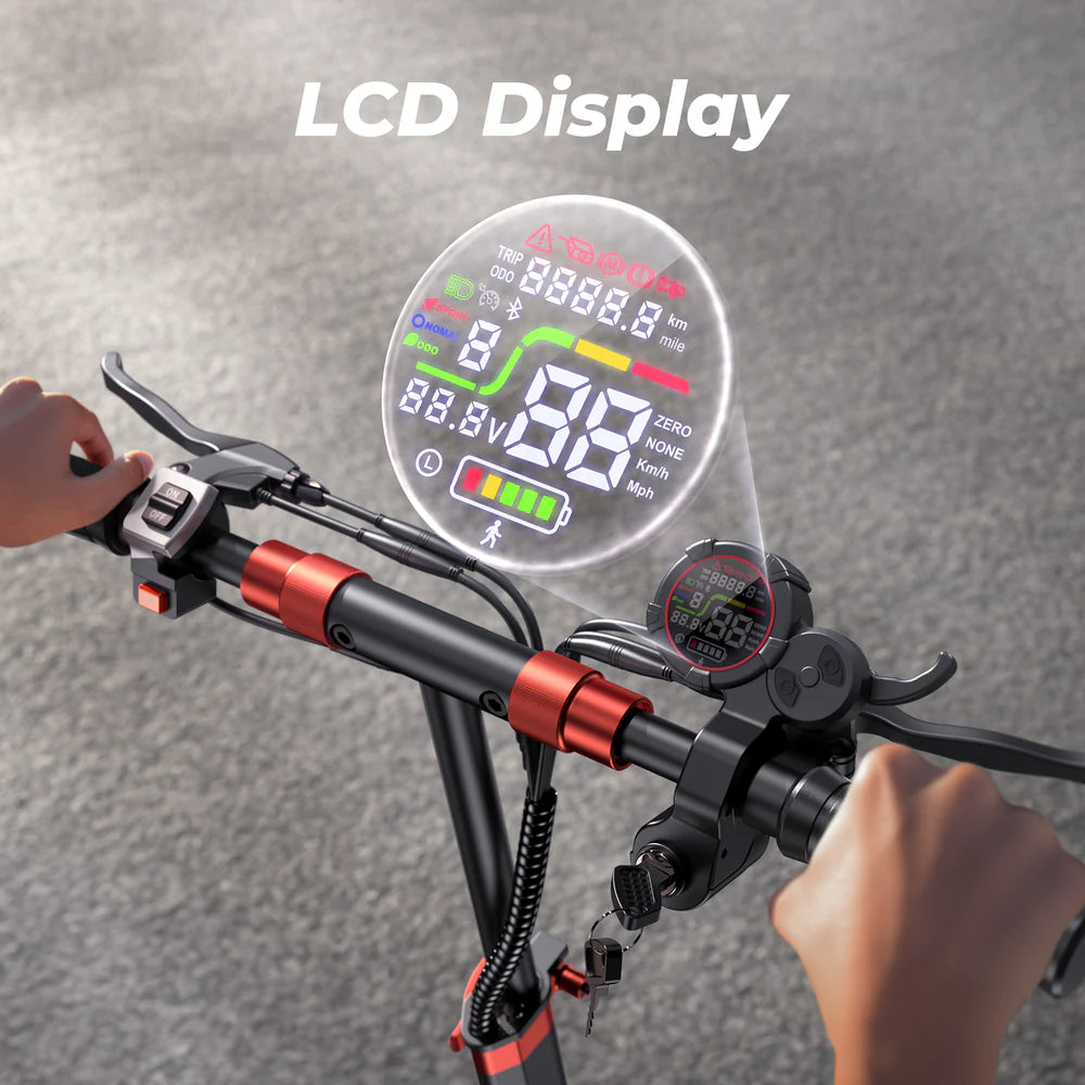 iScooter iX5S Electric Scooter 28 MPH 40 Mile Range 1000W Off-Road Tires New