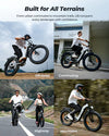 isinwheel U8 Ultra Electric Bike All-Terrain 1500W 28 MPH 105 Mile Range 48V New