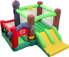 6-in-1 Inflatable Bounce House with Double Slides without Blower